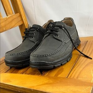 Men's charcoal Leather Casual Oxfords ultimate comfort 10